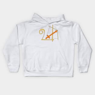 Sagittarius, the archer Kids Hoodie